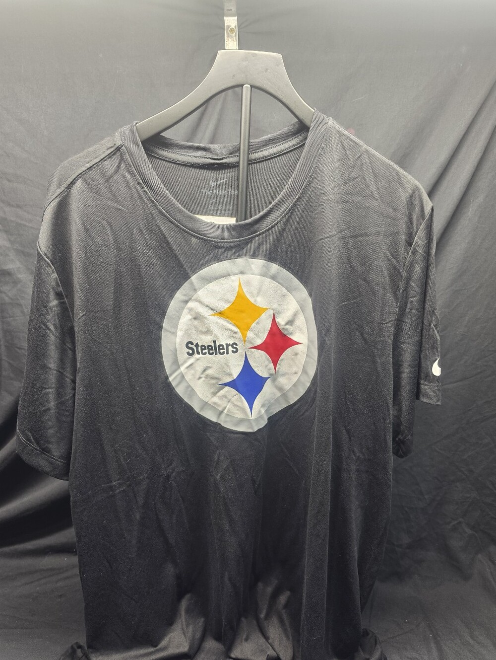 NWT Nike Pittsburgh Steelers Dri-FIT T-Shirt Men's Black NFL Logo Tee
